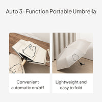 Cute Cat Folding Umbrella Sun and Rain Protection