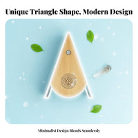 Triangle Avian Sound Box Adjustable Volume Singing Avian Box Portable Nature Sound Machine Timer Function for Office