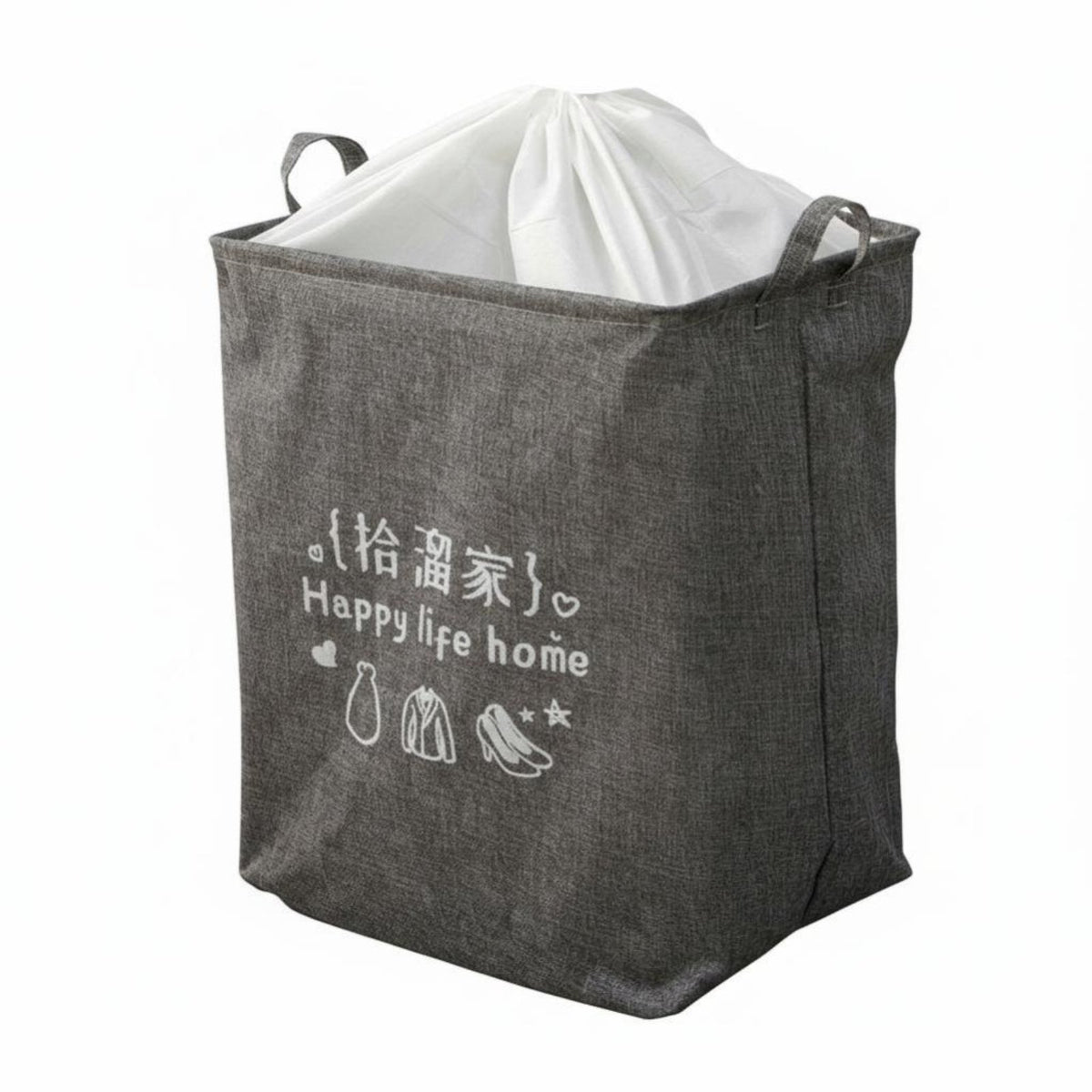 Foldable Clothes Chest with view panel Breathable textile Storage container for home dwellers