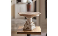 Wooden Pedestal Stand Decorative Pedestal Stand Round Wood Riser for Photo Shoots