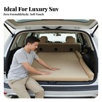 Portable SUV Trunk Mattress Easy to Inflate Inflatable Car Bed Non-Slip Bottom Car Back Seat Air Bed Comfortable for Road Trippers, Travelers, Families, Long Drives, Camping, Outdoor