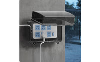 Power Strip Box with Reinforced Lock Lockable Waterproof Box with Lock Hinged Enclosure for Washroom