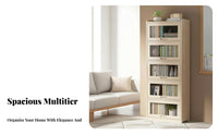 Large Capacity Multi-Tier bookshelf with Drawers Simple Design bookshelf Sturdy Construction unattachedstanding Shelf Unit Easy Assembly for Children, Book Lovers, Office Workers, Study Room, Bedroom