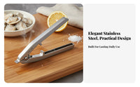 Stainless Steel Clam Unseal Er Labor-Saving Clam Unseal Er Seafood Shell Splitter Long-Lasting Tool Ergonomic Design