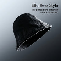 Wide Brim Bucket Hat for Women Summer for Outdoor Activities, Foldable Round