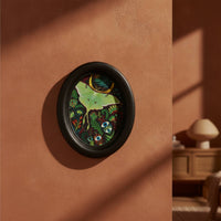Oval Picture Ebony-Hued Oval Frame Decorative for Wall Hanging
