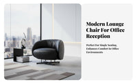 Suspended Armchair Minimalist Design Lounge Chair Modern Aesthetic Sturdy Frame for Interior Decorators, Adults, Reception Area
