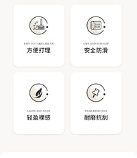 卫生间硅藻泥软垫吸水地垫浴室速干门垫厕所门口地毯可爱防滑脚垫 50*50cm 山茶白昼