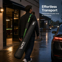 MOXIAO Billiard Cue Stick Case with Shoulder Strap, Waterproof & Anti-slip, Dual/Triple Slot