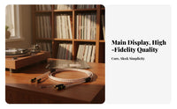 Tonearm Audio Cable Single Crystal Copper Turntable Phono Cable Gold Shielded Phono Interconnect for Audiophiles, High-Fidelity Enthusiasts