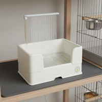 Wide Perch Rim Automatic Parrot Bathtub Detachable Design Bird Enclosure Water Fountain Splash Proof Electric Bird Shower for Aviary