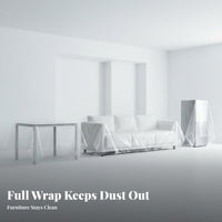 Sofa Protector Sheet Thickened Furniture Dust Cover Anti-Scratch Clear Furniture Protector for Movers, Painters, Storage, Bedroom, Garage