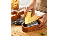 Wooden Cheese Grater uncoveredEnded Shredding Tool Rust-Resistant