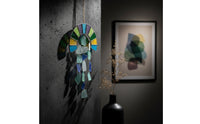 Hanging Wind Chime Colorful Suncatcher Decorative Hanging Ornament with Cord for Wall