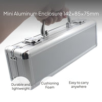 Mini Aluminum Tool Box Portable Storage Case with Foam