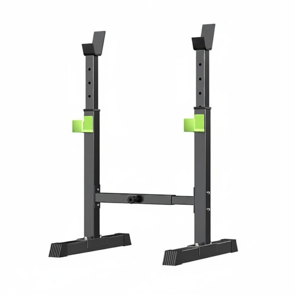 Adjustable Barbell Rack Wide Base Adjustable Squat Rack Steel Fitness Equipment for Home Gym