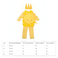 Soft Material Sun Costume Outfit Long-Sleeve Sun-Themed Costume Bright Colors Dress-up Clothing Fun Design for Children, Cosplay