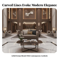Modern Design curved shaped Sectional Couch configurable Commercial Furniture Ergonomic Support Lounge Seating High-Resilience Foam for Hotel Managers, Salon Owners, Interior Designers, Reception Area, Office, Living Room, Large Bedroom