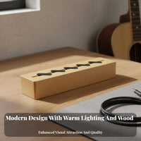 Wooden Guitar Pick Holder Solid Wood Wooden Guitar Pick Box Compact and Portable