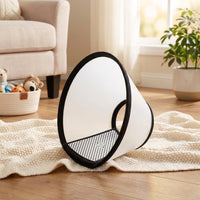 Pet Cone for Dogs Cats Recovery, Transparent Cone with built-in Loop, Adjustable Neck Circumference for Cat Recovery Pet Care