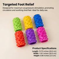 Acupressure Mat for Reflexology and Exercise, Foot Board for Adults, Thickened TPE Painful Orange 30x40cm Massage Pad