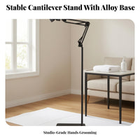 Adjustable Hands Blow Dryer Stand | cushioning Sponge Pad, blow dryer Stand with Weighted Base, for personal care