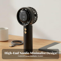 Compact Rechargeable Mini Fan Powerful Airflow High Speed Portable Fan Lightweight Fast Charging for Commuters, Office Workers, Students, Desktop Use, Travel, Outdoor