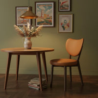 Nordic Design Modern Padded Dining Chair Ergonomic Backrest Upholstered Wood Dining Chair for Home Office