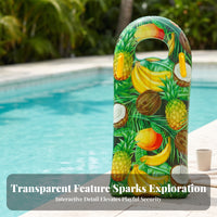 Clear Viewing Window PVC Water Board Rectangular Children's Inflatable Water Board Glossy