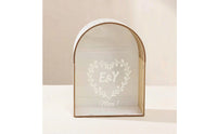 Arched Wedding Card Box Wood-Grain Wedding Card Holder Spacious Stylish for Newlyweds