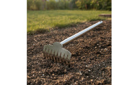 Hand Weeder with Rake Head One-Piece Unwanted Plants Puller Handheld