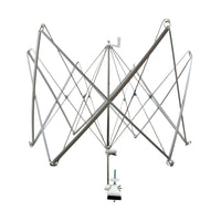 Hand-Cranked Yarn Swift with Clamp Tabletop Yarn Winder Stand Foldable Umbrella Swift Stainless Steel for Knitters, Crocheters, Spinners, Craft Rooms, Studios