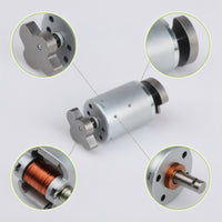 Micro DC Vibration Motor Eccentric Vibration Motor with Double-Ended Shafts Speed-Adjustable Reversible for Makers, DIY Projects