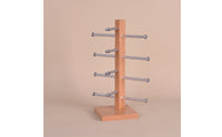 Wooden Eyeglass Display Rack Desktop Eyewear Display Stand Freestanding Glasses Holder Stand Upright for Retailers, Collectors, Countertop, Retail Store, Optical Shop