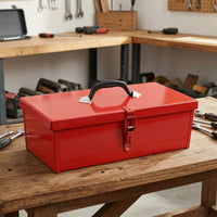 Metal Tool Box Long-Lasting Tool Box with Handle Heavy Duty for Car Trunk