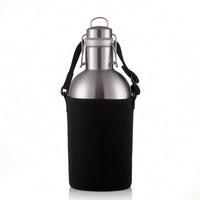 Beer Growler Stainless Steel Bottle with Swing-Lock Lid Insulated Bottle Double-Walled Leakproof for Campers, Parties, Camping