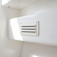 Easy to Install Nylon Vent with Mounting Holes Rectangular Louvered Vent Compact Outlet Lightweight for Boat Owners, Boats, Cabins