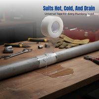 Silicone Self-Fusing Tape, Pipe Waterproof Barrier Repair Tape, Leakproof, High Adhesion, for PVC Pipe Emergency Repair