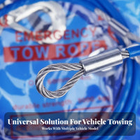 Steel Pull Rope Emergency Use Pulling Gear sturdyDuty Vehicle Recovery Gear for Automobile Owners, Long-Distance Travelers, Highwayside Assistance