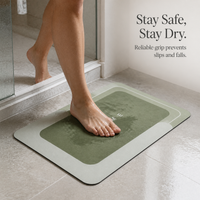 Diatomaceous Earth Bath Mat, Non-Slip Absorbent Quick Dry Bathroom Floor Mat
