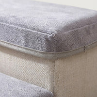Dog Steps for Bed and Sofa with Foldable Design and Storage Compartment, Non-Slip Pet Stairs for Bedroom, Stable Ramp
