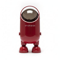 Rounded Feet Capsule Trash Can Glossy Flip-Top Trash Can Smooth Flip-Top Garbage Bin Tall