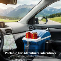 Car and Home Use 8L Portable cooler two-method Power origin Portable Mini Fridge Removable Shelf small-sized Refrigerator for Travelers, Office Workers, Students, long drives, Camping, Dorm Room, cosmetic preservation regimen
