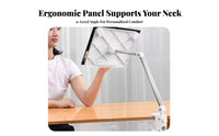 360° Rotation Adjustable limb Book Stand Foldable Design Clamp-on Cantilever limb Sturdy Build perusing Aid Wide Compatibility for Children, Office Workers, Musicians, Study Room, Bedroom, Home, Kitchen