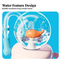 Food-Grade Material Spouting Dolphin Training Cup Safe Dolphin Fountain Cup Double Handles for Toddlers, Preschoolers, Preschool, School