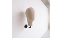 Wall-Attached Mannequin Head Burlap Mannequin Head with Wall Hook Lightweight Display for Hair Stylists