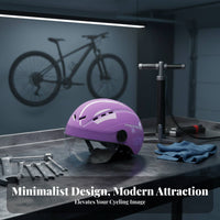 Electric Bike Half Helmet Sun Protection Pedal-Powered Cycle Helmet with Visor Safeguarding Headwear Breathable Shock Resistant