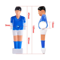 Table Football Player with Mounting Hole Molded Foosball Player with Mounting Hole Easy to Install Foosball Man for Enthusiasts
