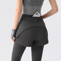 Gym Leggings for Women High Waist with Pocket for Running, Quick Dry Nylon Spandex Plus Size Pilates Clothes for Anti Cellulite