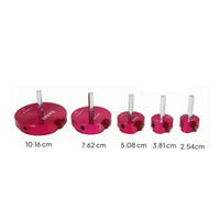 5 Pieces Fitted Compartments PVC Pipe Reamer Kit Printed Size Markings Pipe Reamer Heads Metal Plumbing Tool Hinged Lid